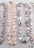 Boho Necklace, RH Big Pearl Shell White Pink Necklaces